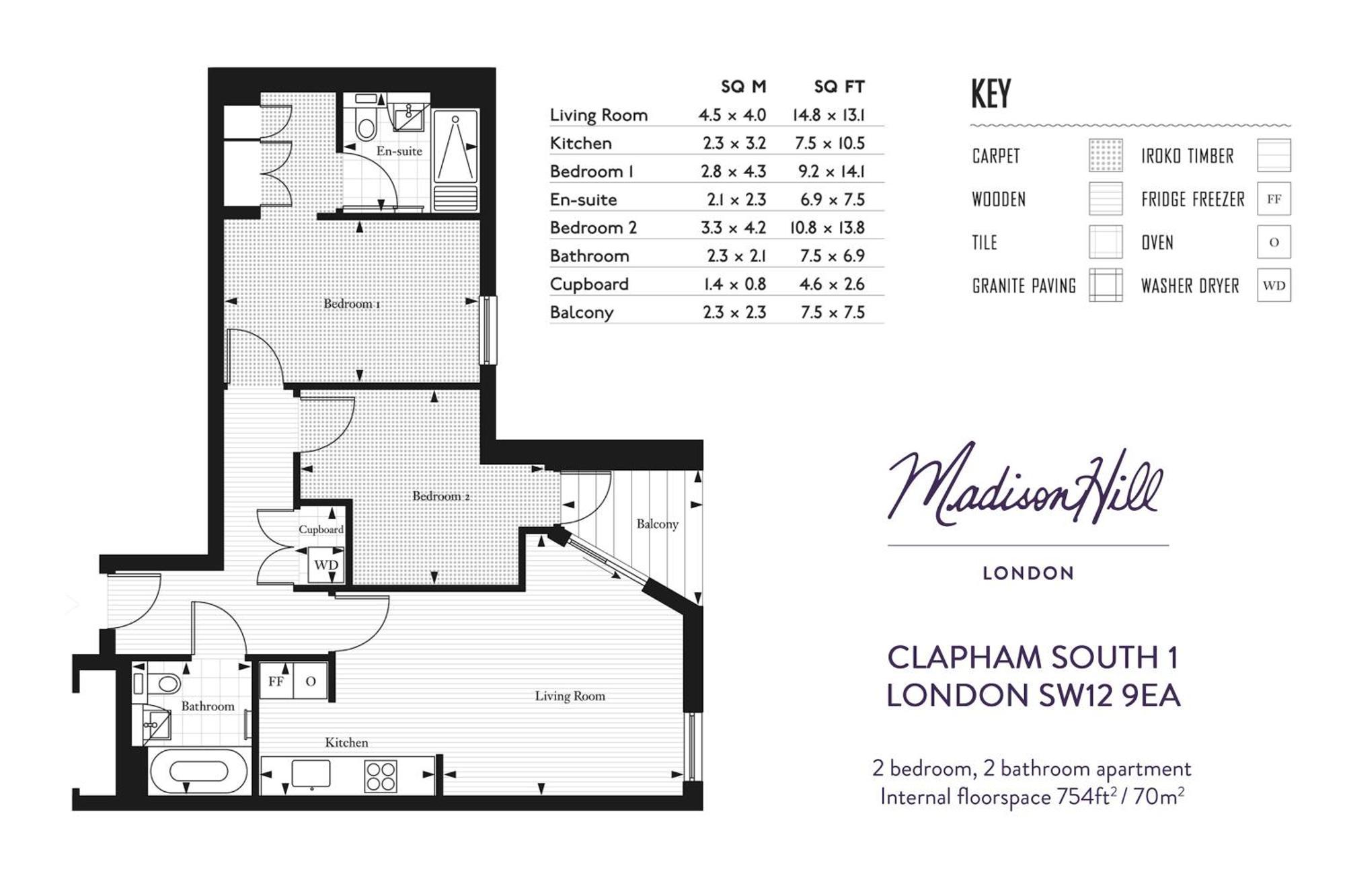 לונדון Madison Hill - Clapham South 1 - Two Bedroom Flat מראה חיצוני תמונה